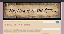 Desktop Screenshot of nailtothedoor.com