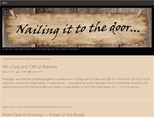 Tablet Screenshot of nailtothedoor.com